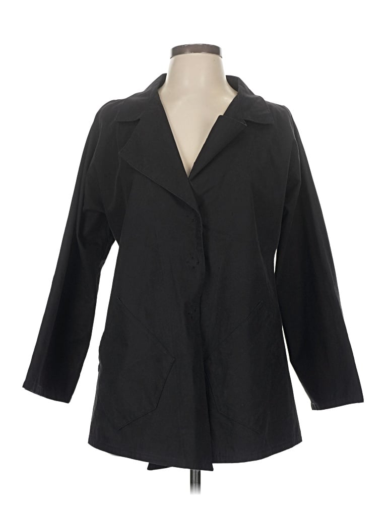 Pre-owned Assorted Brands Trenchcoat In Black