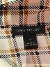Ann Taylor 100% Polyester Plaid Tan Long Sleeve Blouse Size 6 - photo 7
