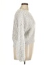 Pink Rose 100% Polyester Metallic Silver Pullover Sweater Size XL - photo 4