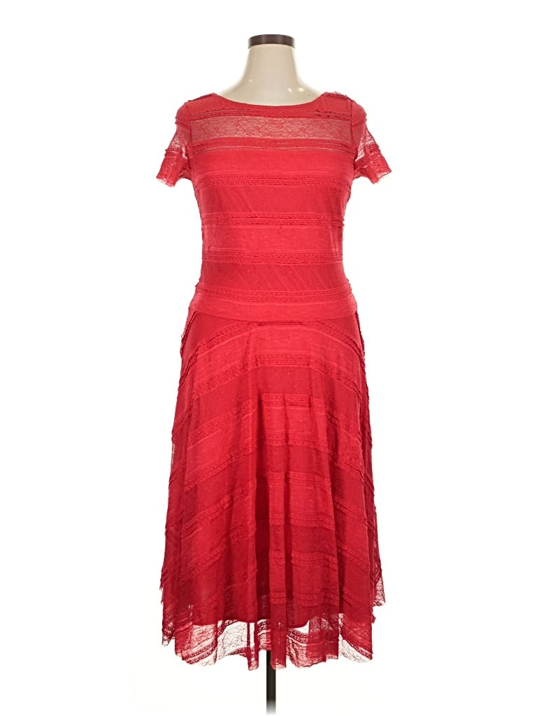 Pre-owned Signature Cocktail Dress In Red