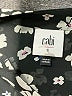 CAbi 100% Polyester Floral Black Long Sleeve Blouse Size S - photo 7