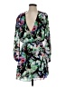Parker 100% Polyester Floral Green Cocktail Dress Size XS - photo 1