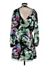 Parker 100% Polyester Floral Green Cocktail Dress Size XS - photo 2