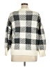 Unbranded Checkered-gingham Ivory Pullover Sweater Size XL - photo 2
