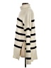 The Drop Stripes Ivory Turtleneck Sweater Size S - photo 5