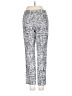 Krazy Larry Print Silver Casual Pants Size 2 - photo 2