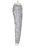 Krazy Larry Print Silver Casual Pants Size 2 - photo 4