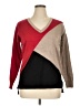 Unbranded Color Block Red Tan Pullover Sweater Size XL (estimated) - photo 1