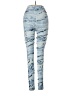 WITH Wear it to Heart Print Blue Jeans Size S - photo 2