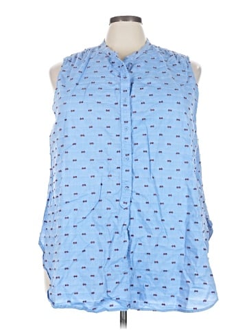GNW Sleeveless Button-Down Shirt (view 1)
