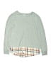Splendid Green Long Sleeve Top Size 12 - photo 1