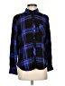 Rails 100% Rayon Plaid Black Long Sleeve Button-Down Shirt Size S - photo 1