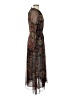Zara 100% Polyester Paisley Brown Casual Dress Size XS - photo 4