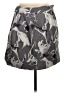 Robert Rodriguez 100% Silk Graphic Gray Silk Skirt Size 4 - photo 2