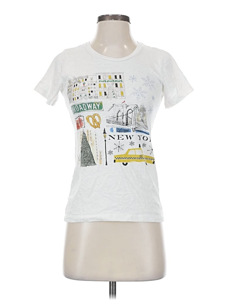 Pre-owned J.crew Mercantile Short Sleeve T-shirt In Silver