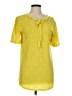 Reborn J Yellow Short Sleeve Blouse Size M (estimated) - photo 1