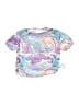 Unbranded 100% Polyester Tropical Purple Short Sleeve Blouse Size 13 - photo 1