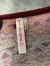 Deux Par Deux 100% Polyester Print Burgundy Red Pullover Sweater Size 10 - photo 3