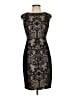 Maggy L 100% Polyester Graphic Black Cocktail Dress Size 4 - photo 1