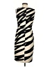 Evan Picone Stripes Animal Print Multi Color Ivory Cocktail Dress Size 4 - photo 2