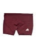 Adidas Solid Burgundy Athletic Shorts Size M - photo 1