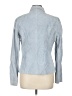 Express 100% Leather Blue Blazer Size 13 - 14 - photo 2
