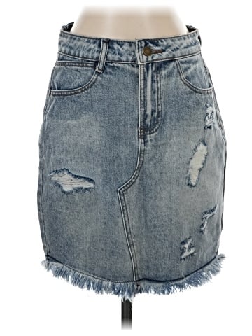 Mia Joy Denim Skirt (view 1)