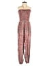 Free People 100% Rayon Paisley Red Jumpsuit Size XS - photo 1