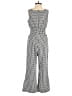 Assorted Brands Houndstooth Gray Jumpsuit Size S - photo 2