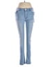 Bamboo Solid Blue Jeans Size 9 - 10 - photo 1