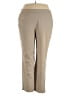 Dana Buchman Solid Tan Active Pants Size 18 - photo 1