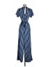 Crystal Doll Stripes Blue Jumpsuit Size 9 - photo 2