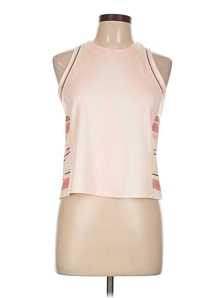 Pre-owned K-swiss Tank Top Pink Halter Neckline Tops