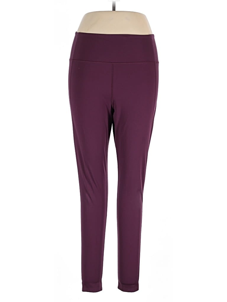 Pre-owned Girlfriend Collective Active Pants In Purple