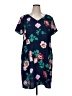 Apt. 9 100% Polyester Floral Blue Casual Dress Size XL - photo 1