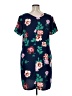 Apt. 9 100% Polyester Floral Blue Casual Dress Size XL - photo 2