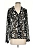 CAbi 100% Polyester Floral Black Long Sleeve Blouse Size S - photo 1