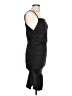 Unbranded 100% Polyester Solid Black Cocktail Dress Size L - photo 4