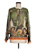 August Silk Green Long Sleeve Blouse Size M - photo 1