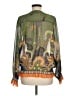August Silk Green Long Sleeve Blouse Size M - photo 2
