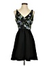 BCBGeneration 100% Polyester Floral Black Cocktail Dress Size 0 - photo 1