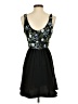 BCBGeneration 100% Polyester Floral Black Cocktail Dress Size 0 - photo 2