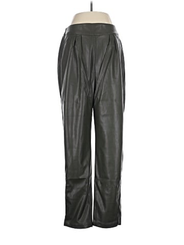 Gold Hawk Faux Leather Pants (view 1)