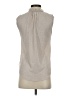 H&M 100% Polyester Silver Sleeveless Blouse Size 4 - photo 2