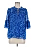 Sugarlips Blue 3/4 Sleeve Blouse Size M - photo 1