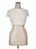 Lily Rose 100% Polyester Ivory Short Sleeve Turtleneck Size XL - photo 1