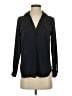 Ann Taylor 100% Polyester Black Long Sleeve Blouse Size XXS - photo 1