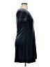 Dressing Clio Solid Blue Casual Dress Size S - photo 4