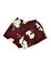 Unbranded 100% Polyester Floral Burgundy Shorts Size M - photo 2