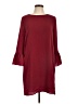 Everly 100% Polyester Solid Burgundy Casual Dress Size L - photo 1